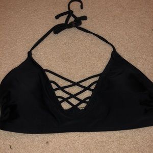 black bikini top